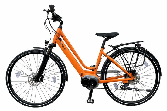 Batribike Gamma-S Step Through Hybrid Electric Bike, 28" Wheel - Orange 4 Batribike Gamma-S Step Through Hybrid Electric Bike, 28" Wheel - Orange - Image 2
