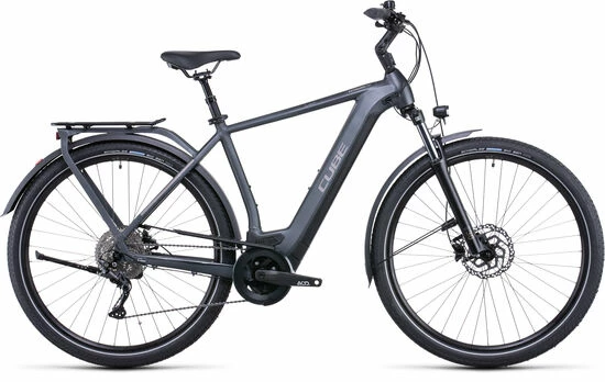 Cube Kathmandu Hybrid One 500 Crossbar Electric Bike 2022, 28" Wheel - Iridium/Teak 3 Cube Kathmandu Hybrid One 500 Crossbar Electric Bike 2022, 28" Wheel - Iridium/Teak