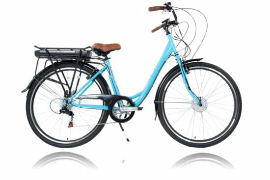 Cyclotricity Jade Step Through Dutch Style Electric Bike, 6 Speed, 700c - Baby Blue 3 Cyclotricity Jade Step Through Dutch Style Electric Bike, 6 Speed, 700c - Baby Blue