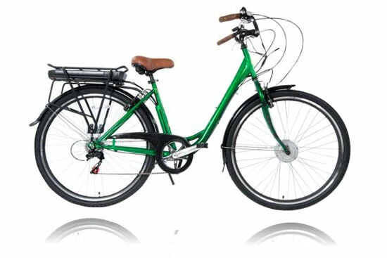 Cyclotricity Jade Step Through Dutch Style Electric Bike, 6 Speed, 700c - Green 3 Cyclotricity Jade Step Through Dutch Style Electric Bike, 6 Speed, 700c - Green