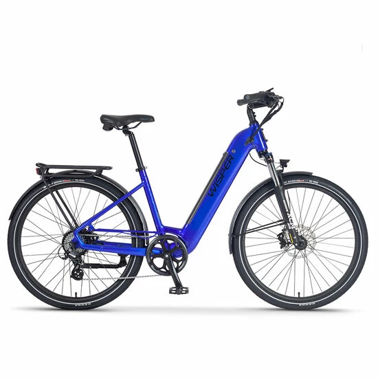 Ex Demo Wisper Wayfarer H7 Hub Drive Step Through Hybrid Electric Bike, 27.5" Wheel, 450Wh - Blue 3 Ex Demo Wisper Wayfarer H7 Hub Drive Step Through Hybrid Electric Bike, 27.5" Wheel, 450Wh - Blue
