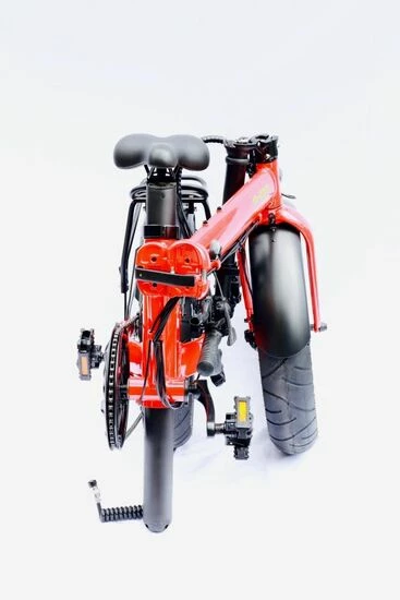 E-Go Max+ Fat Tyre Folding Electric Bike, 20" Wheel, 14Ah Battery, 7 Speed - Red 5 E-Go Max+ Fat Tyre Folding Electric Bike, 20" Wheel, 14Ah Battery, 7 Speed - Red - Image 3