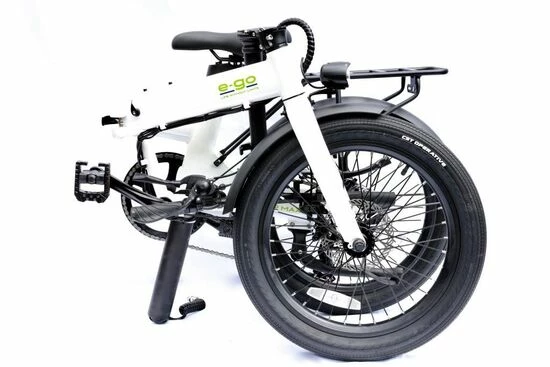 E-Go Max Folding Electric Bike, 20" Wheel, 14Ah Samsung Battery - White 4 E-Go Max Folding Electric Bike, 20" Wheel, 14Ah Samsung Battery - White - Image 2