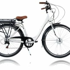 Ex Demo Cyclotricity Jade Step Through Dutch Style Electric Bike, 700c, 16Ah - White