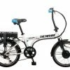 Ex Demo Dallingridge Polar Folding Electric Bicycle, 20" Wheel - Ice White/Blue