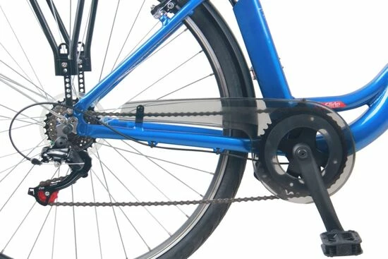 Falcon Glide Step Through Heritage Hybrid Electric Bike 10Ah, 6 Speed, 700c - Blue 4 Falcon Glide Step Through Heritage Hybrid Electric Bike 10Ah, 6 Speed, 700c - Blue - Image 2