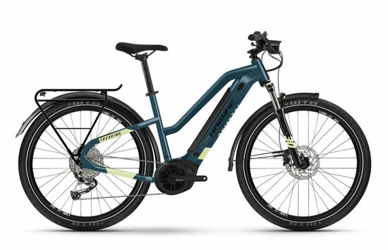 Haibike Trekking 5 MID Hybrid Electric Bike 2022, 27.5 Wheel, Bosch Performance - Blue/Canary 3 Haibike Trekking 5 MID Hybrid Electric Bike 2022, 27.5 Wheel, Bosch Performance - Blue/Canary