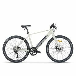 Wisper Tailwind City Crossbar Commuter Electric Bike - Stone