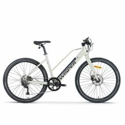 Wisper Tailwind City LOW Crossbar Commuter Electric Bike - Stone