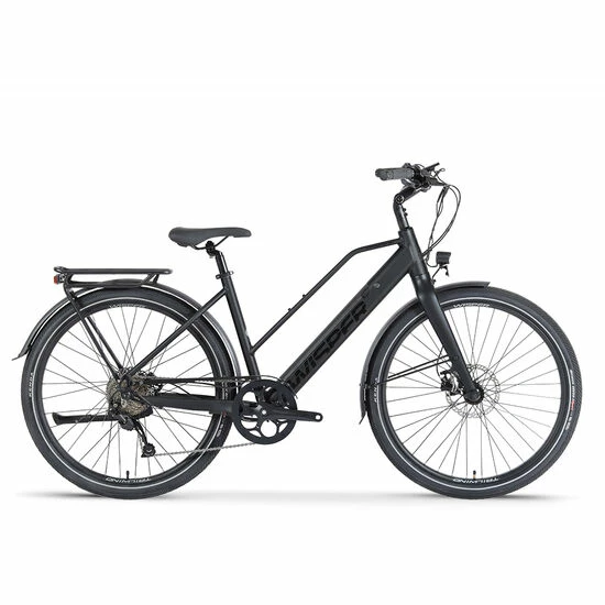 Wisper Tailwind Comfort LOW Crossbar Commuter Electric Bike 2023 - Black 3 Wisper Tailwind Comfort LOW Crossbar Commuter Electric Bike 2023 - Black